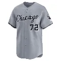 Men's Chicago White Sox ＃72 Carlton Fisk Gray Limited Road Jersey