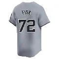 Men's Chicago White Sox ＃72 Carlton Fisk Gray Limited Road Jersey