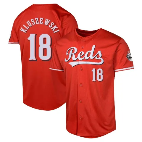Men's Cincinnati Reds ＃18 Ted Kluszewski Red Limited Alternate Jersey