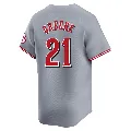 Men's Cincinnati Reds ＃21 Hunter Greene Gray Limited Away Jersey