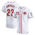 Men's Cincinnati Reds ＃23 Graham Ashcraft White Elite Home Jersey