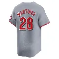 Men's Cincinnati Reds ＃28 Nick Martinez Gray Limited Away Jersey
