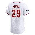 Men's Cincinnati Reds ＃29 TJ Friedl White Elite Home Patch Jersey