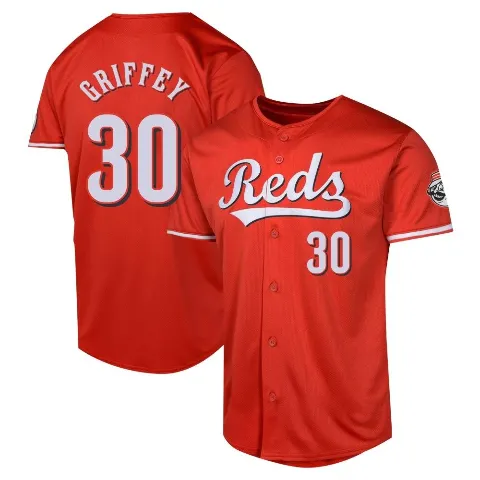 Men's Cincinnati Reds ＃30 Ken Griffey Red Limited Alternate Jersey