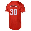 Men's Cincinnati Reds ＃30 Will Benson Red Limited Alternate Jersey