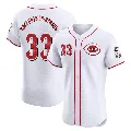 Men's Cincinnati Reds ＃33 Christian Encarnacion-Strand White Elite Home Jersey
