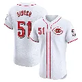 Men's Cincinnati Reds ＃51 Brady Singer White Elite Home Jersey