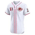 Men's Cincinnati Reds ＃51 Brady Singer White Elite Home Jersey