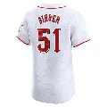 Men's Cincinnati Reds ＃51 Brady Singer White Elite Home Jersey