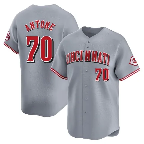 Men's Cincinnati Reds ＃70 Tejay Antone Gray Limited Away Jersey