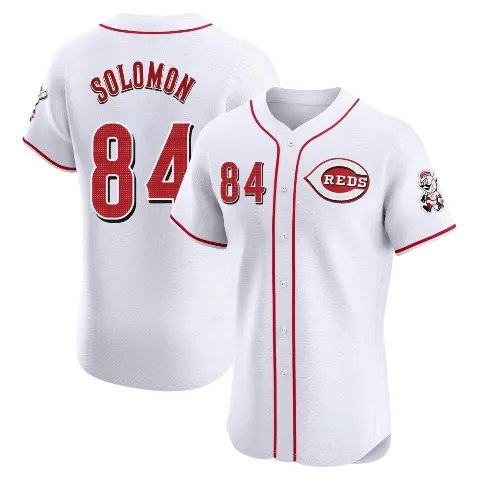 Men's Cincinnati Reds ＃84 Jared Solomon White Elite Home Jersey