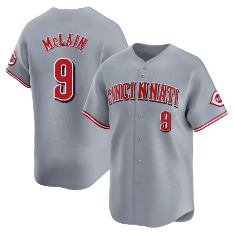 Men's Cincinnati Reds ＃9 Matt McLain Gray Limited Away Jersey