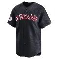 Men's Cleveland Guardians ＃0 Willie Mays Hayes Navy Limited Alternate Jersey