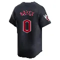 Men's Cleveland Guardians ＃0 Willie Mays Hayes Navy Limited Alternate Jersey