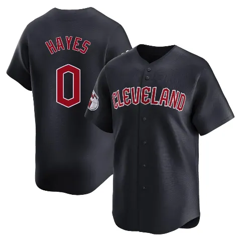 Men's Cleveland Guardians ＃0 Willie Mays Hayes Navy Limited Alternate Jersey