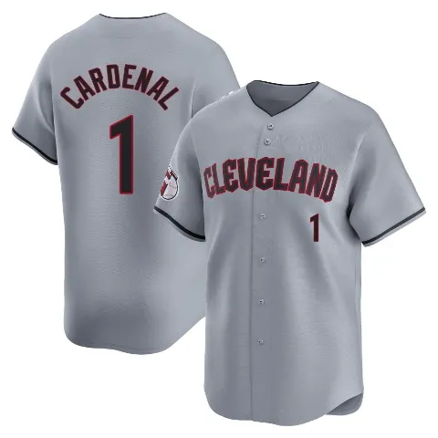 Men's Cleveland Guardians ＃1 Jose Cardenal Gray Limited Road Jersey