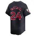 Men's Cleveland Guardians ＃24 Triston McKenzie Navy Limited Alternate Jersey