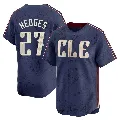 Men's Cleveland Guardians ＃27 Austin Hedges Navy Limited 2024 City Connect Jersey