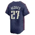 Men's Cleveland Guardians ＃27 Austin Hedges Navy Limited 2024 City Connect Jersey