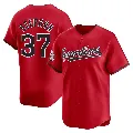 Men's Cleveland Guardians ＃37 Trevor Stephan Red Limited Alternate Jersey