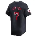 Men's Cleveland Guardians ＃7 Kenny Lofton Navy Limited Alternate Jersey