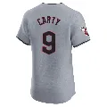 Men's Cleveland Guardians ＃9 Rico Carty Gray Elite Road Jersey