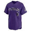 Men's Colorado Rockies ＃0 Oby Escalante Purple Limited Alternate Jersey