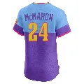 Men's Colorado Rockies ＃24 Ryan McMahon Purple/Light Elite Blue 2025 City Connect Jersey