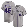 Men's Colorado Rockies ＃46 Jeff Criswell Gray Limited Road Jersey