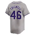 Men's Colorado Rockies ＃46 Jeff Criswell Gray Limited Road Jersey