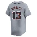 Men's Detroit Tigers ＃13 Dillon Dingler Gray Limited Road Jersey