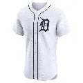 Men's Detroit Tigers ＃17 Jace Jung White Elite Home Jersey