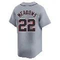 Men's Detroit Tigers ＃22 Parker Meadows Gray Limited Road Jersey