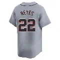Men's Detroit Tigers ＃22 Victor Reyes Gray Limited Road Jersey
