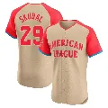 Men's Detroit Tigers ＃29 Tarik Skubal Cream Elite American League 2024 All-Star Game Jersey
