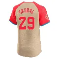 Men's Detroit Tigers ＃29 Tarik Skubal Cream Elite American League 2024 All-Star Game Jersey