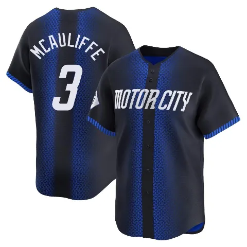 Men's Detroit Tigers ＃3 Dick Mcauliffe Blue Limited 2024 City Connect Jersey