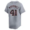 Men's Detroit Tigers ＃41 Victor Martinez Gray Limited Road Jersey