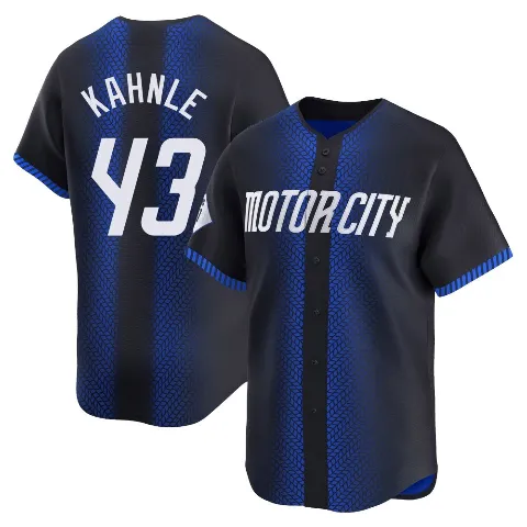 Men's Detroit Tigers ＃43 Tommy Kahnle Blue Limited 2024 City Connect Jersey