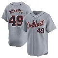 Men's Detroit Tigers ＃49 John Brebbia Gray Limited Road Jersey