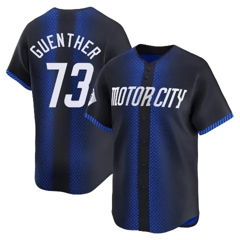 Men's Detroit Tigers ＃73 Sean Guenther Blue Limited 2024 City Connect Jersey