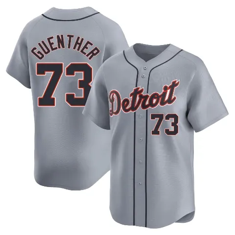 Men's Detroit Tigers ＃73 Sean Guenther Gray Limited Road Jersey