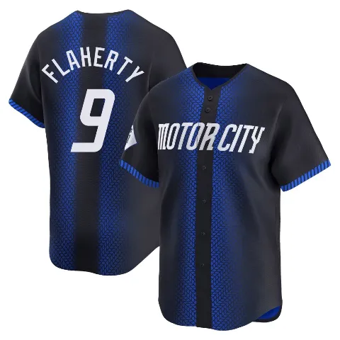 Men's Detroit Tigers ＃9 Jack Flaherty Blue Limited 2024 City Connect Jersey