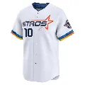 Men's Houston Astros ＃10 Rusty Staub White Limited 2025 City Connect Jersey