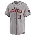 Men's Houston Astros ＃11 Ken Caminiti Gray Limited Away Jersey