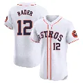 Men's Houston Astros ＃12 Doug Rader White Elite Home Jersey