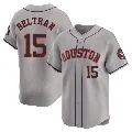 Men's Houston Astros ＃15 Carlos Beltran Gray Limited Away Jersey