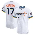 Men's Houston Astros ＃17 Victor Caratini White Elite 2025 City Connect Jersey