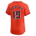 Men's Houston Astros ＃19 Brian Hunter Orange Elite Alternate Vapor Premier Jersey