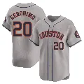 Men's Houston Astros ＃20 Cesar Geronimo Gray Limited Away Jersey